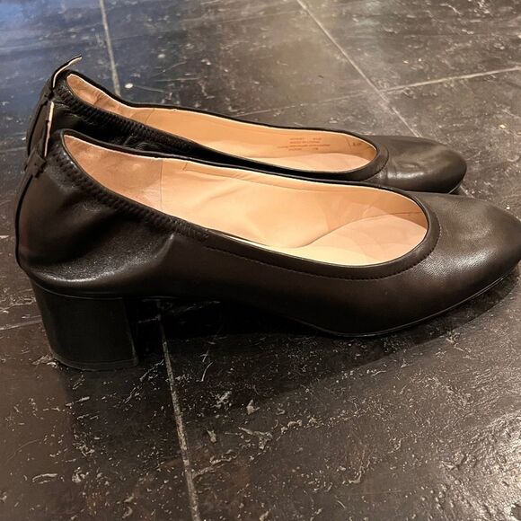 Cole Haan Aviana Black Leather Block Heels 8.5 - Picture 7 of 12